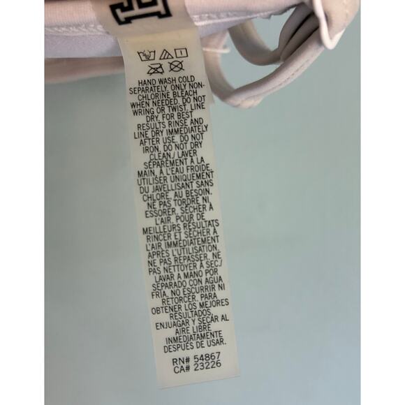 PINK Swim Top White Medium (A-C) - Picture 7 of 8